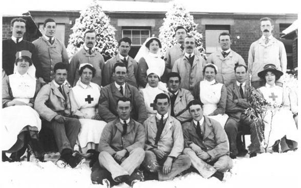 Kington Red cross hospital during WW1